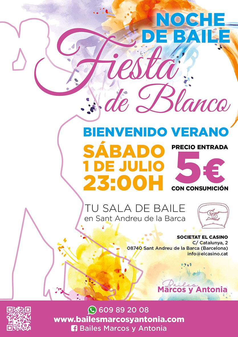 Noche de Baile - Fiesta de Blanco - Bienvenido Verano